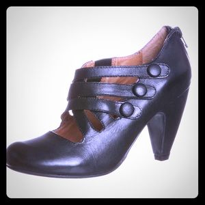 Miz Mooz Kailey Casual Slip On Leather Pump Heel